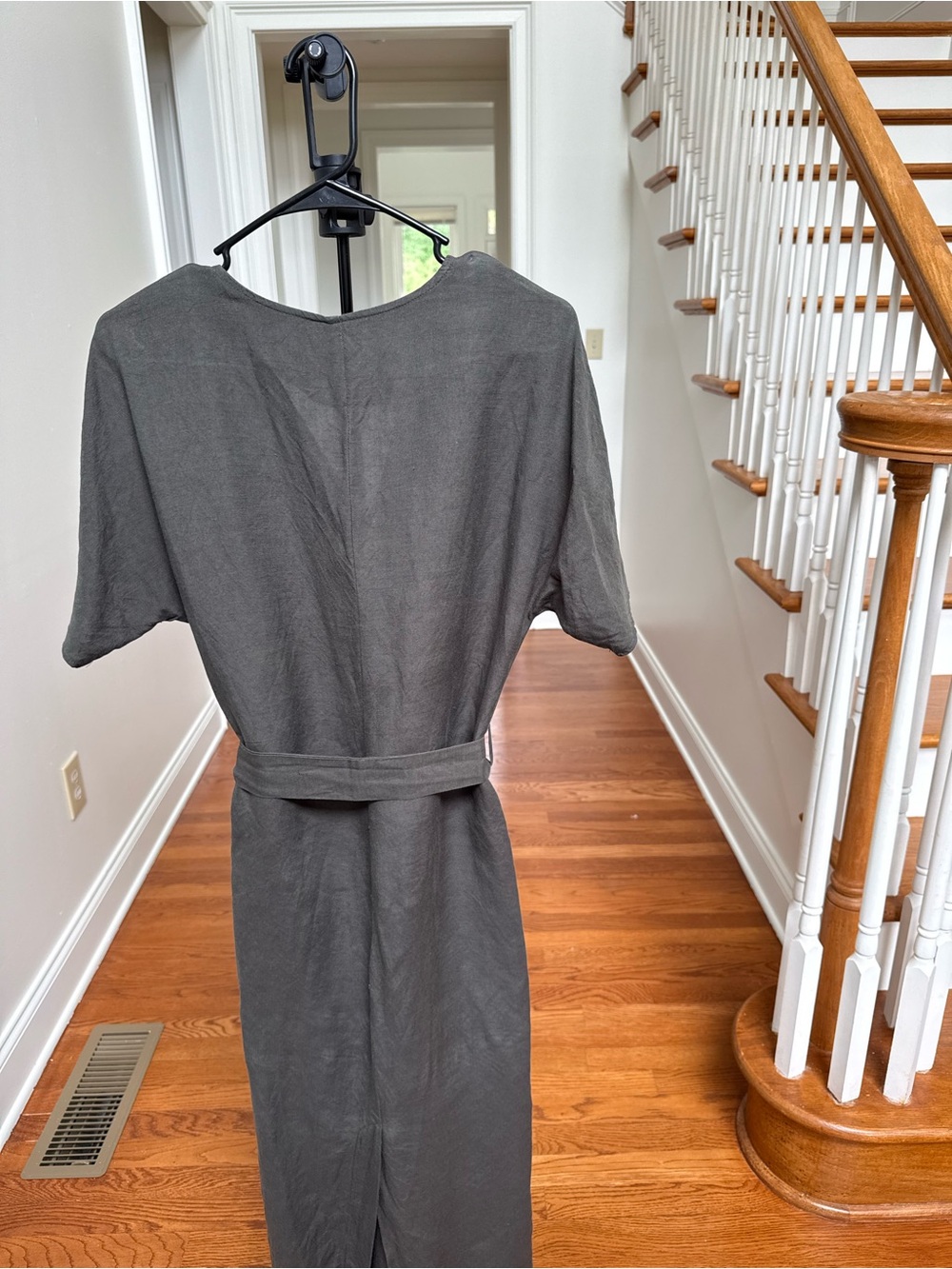 Mango Linen Blend Shirt in Charcoal Grey - Picture 6 of 6